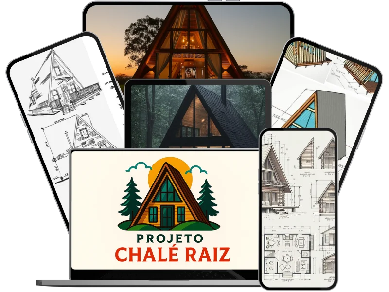 Projeto Chalé Raiz - Mockup em múltiplos dispositivos